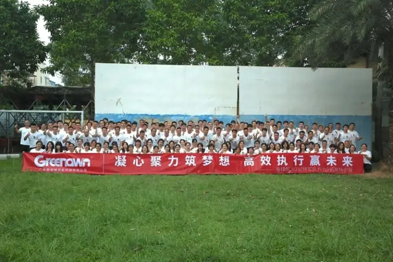 Corporate team-building session reflecting employee engagement