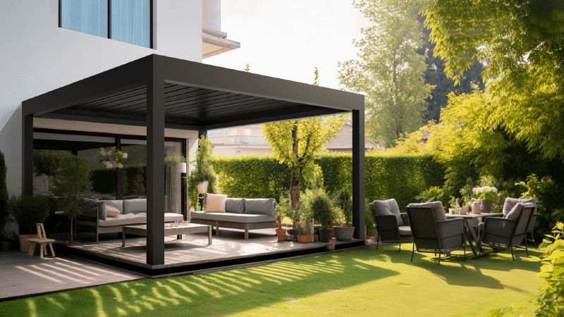 Greenawn’s pergola roof cover ideas