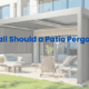 how tall should a patio pergola be