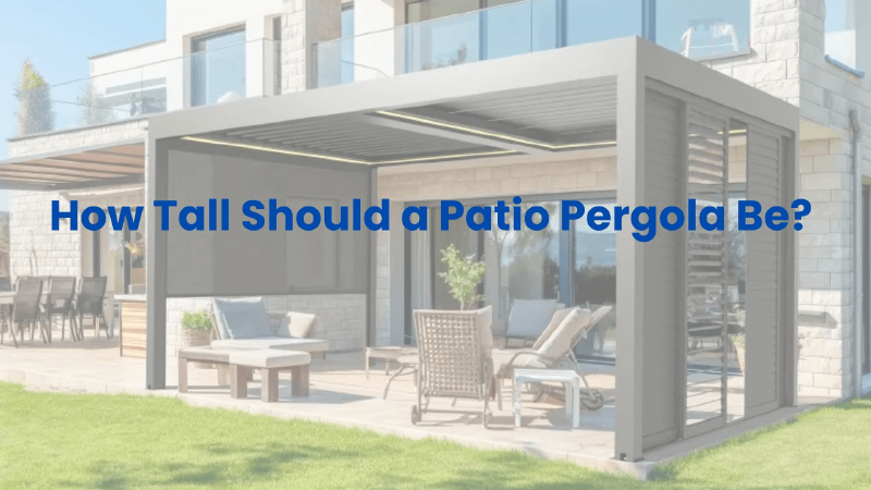 how tall should a patio pergola be