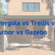 Pergola vs Trellis vs Arbor vs Gazebo