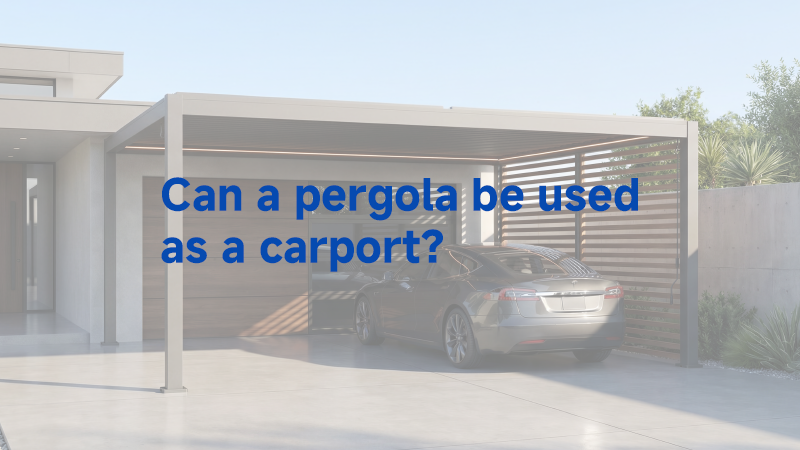 Can pergola used as carport